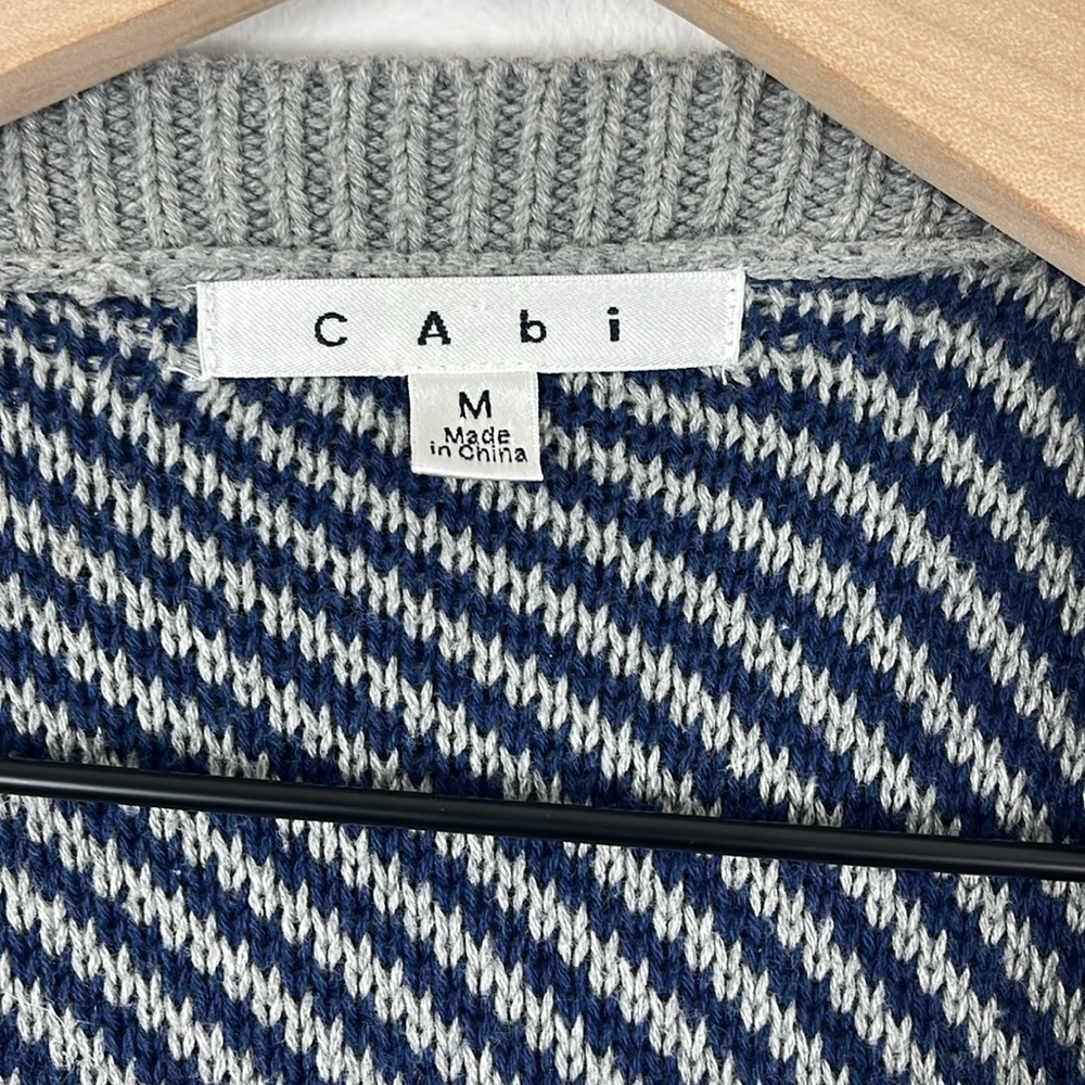 Cabi Colorblock Blanket Open Front Waterfall Card… - image 3